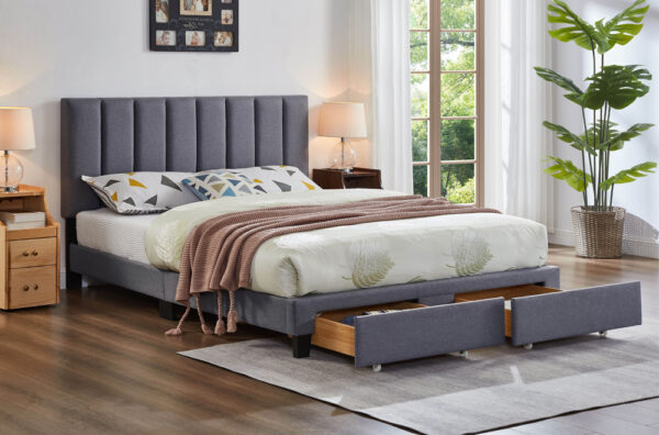 2120 Queen Platform Bed with 2 Drawers