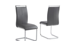 Glory - CH888 Grey & Silver Chair