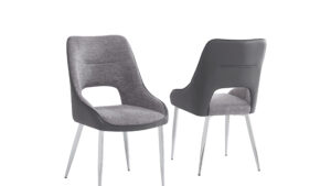 Glory - CH999 Grey & Silver Chair