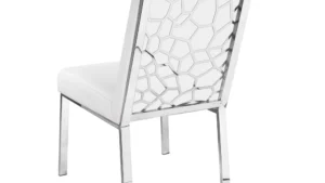 Glory - Gloria White & Silver Chair