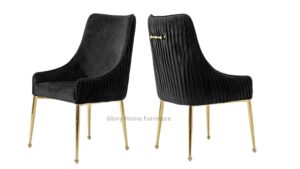 Glory - Navy Black Gold Chair