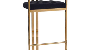 Zen Black Gold Bar Stool