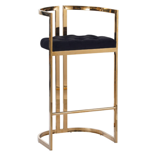 Zen Black Gold Bar Stool