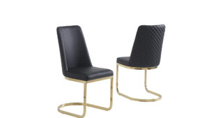 Glory - CH333 Black & Gold Chair