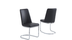Glory - CH555 Black & Silver Chair