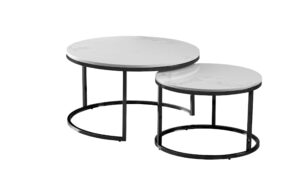Glory – CT640B Silver Coffee Table