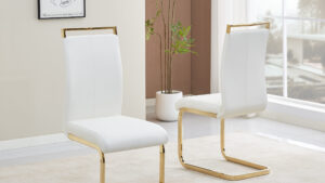 Glory – CH666 White & Gold Chair