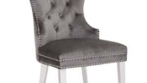 Glory - Tokyo Grey & Silver Chair
