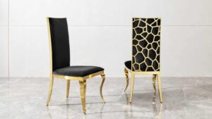 Glory – Milan Black & Gold Chair